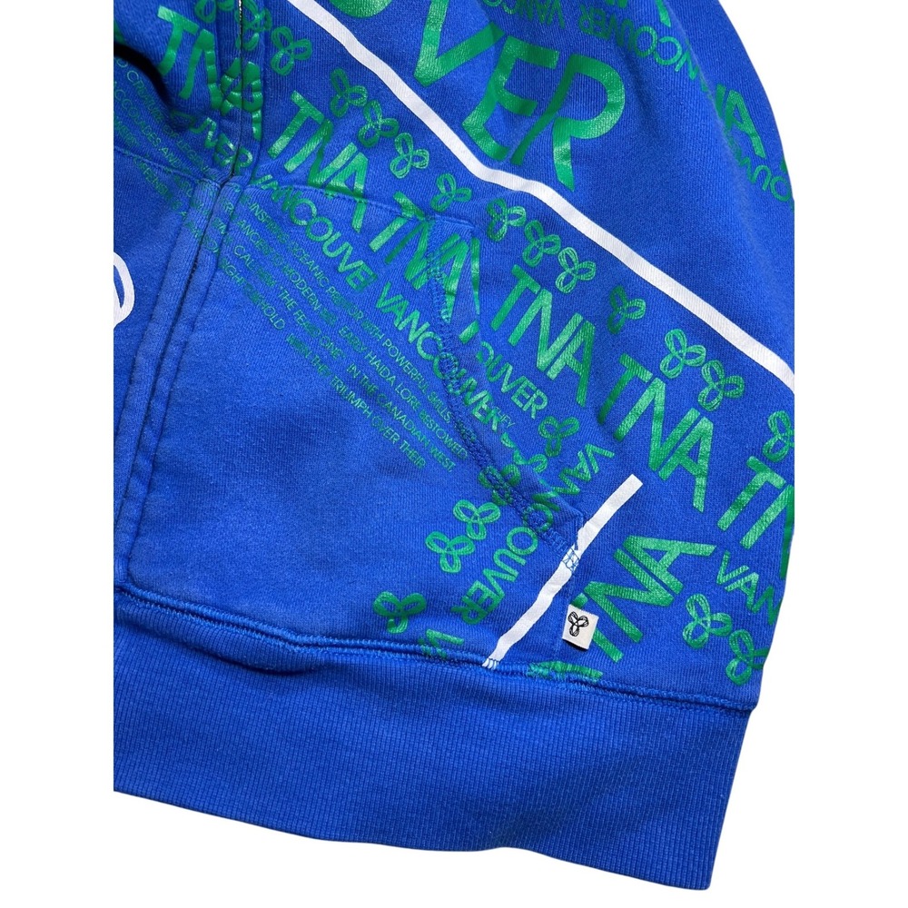 Vintage TNA Aritzia Vancouver All-Over Print Zip-Up Hoodie Size XL Y2K - Picture 6 of 8